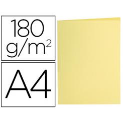 Subcarpeta LIDERPAPEL A4 amarillo pastel 180g/m2