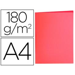 Subcarpeta LIDERPAPEL A4 rojo pastel 180g/m2