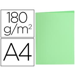 Subcarpeta LIDERPAPEL A4 verde pastel 180g/m2