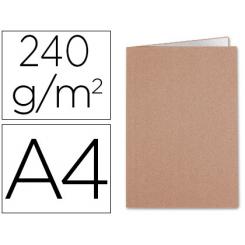 Subcarpeta LIDERPAPEL DIN A4 kraft interior blanco 240g/m2
