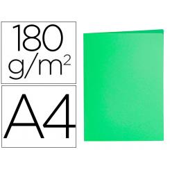 Subcarpeta LIDERPAPEL DIN A4 verde intenso 180g/m2