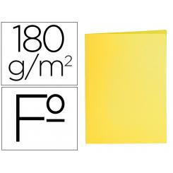 Subcarpeta LIDERPAPEL folio amarillo intenso 180g/m2