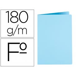 Subcarpeta LIDERPAPEL folio celeste intenso 180g/m2