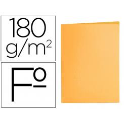 Subcarpeta LIDERPAPEL folio naranja intenso 180g/m2