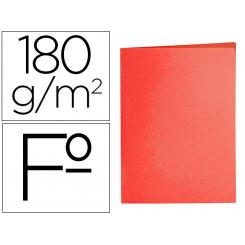 Subcarpeta LIDERPAPEL folio rojo intenso 180g/m2