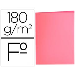 Subcarpeta LIDERPAPEL folio rosa pastel 180g/m2