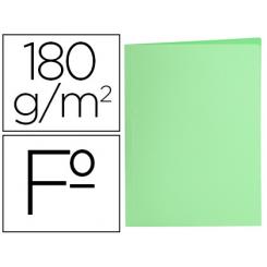 Subcarpeta LIDERPAPEL folio verde pastel 180g/m2