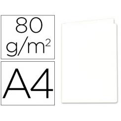 Subcarpeta Papel EXACOMPTA DIN A4 Blanca 80 gr