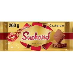 Suchard Turrón De Chocolate con Leche Clásico Navideño - 260 Gramos