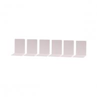 Sujetalibros apoyalibros metálico 160x120x120mm blanco