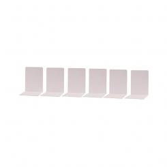 Sujetalibros apoyalibros metálico 160x120x120mm blanco