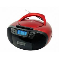Sunstech CXUM53 sistema estéreo portátil 1 W FM Rojo Reproducción MP3