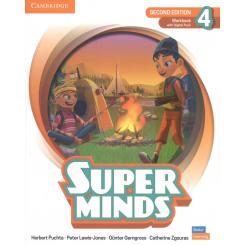 Super Minds Level 4 Workbook With Super Practice Book And Digital Pack British English, Ed. CAMBRIDGE