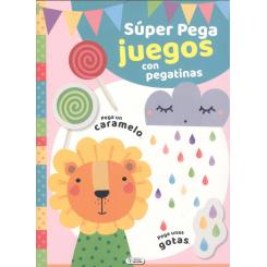 Super pega juegos con pegatinas ( Ed. Saldaña)