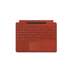 Surface 8X6-00032 teclado para móvil Rojo Microsoft Cover port Español