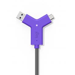 Logitech Swytch Transmisor y receptor de señales AV Negro, Violeta