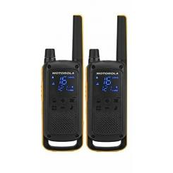 Motorola T82 Extreme Twin Pack two-way radios 16 canales Negro, Naranja