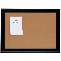 Tablero corcho NOBO 585x430 mm, marco madera negro
