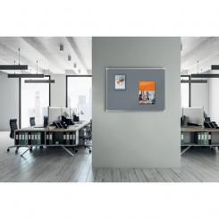 Tablero NOBO Premium Plus de fieltro 1200x900mm, gris