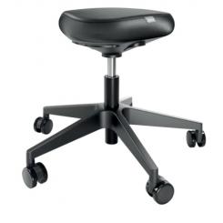 Taburete Leitz Ergo con ruedas, negro