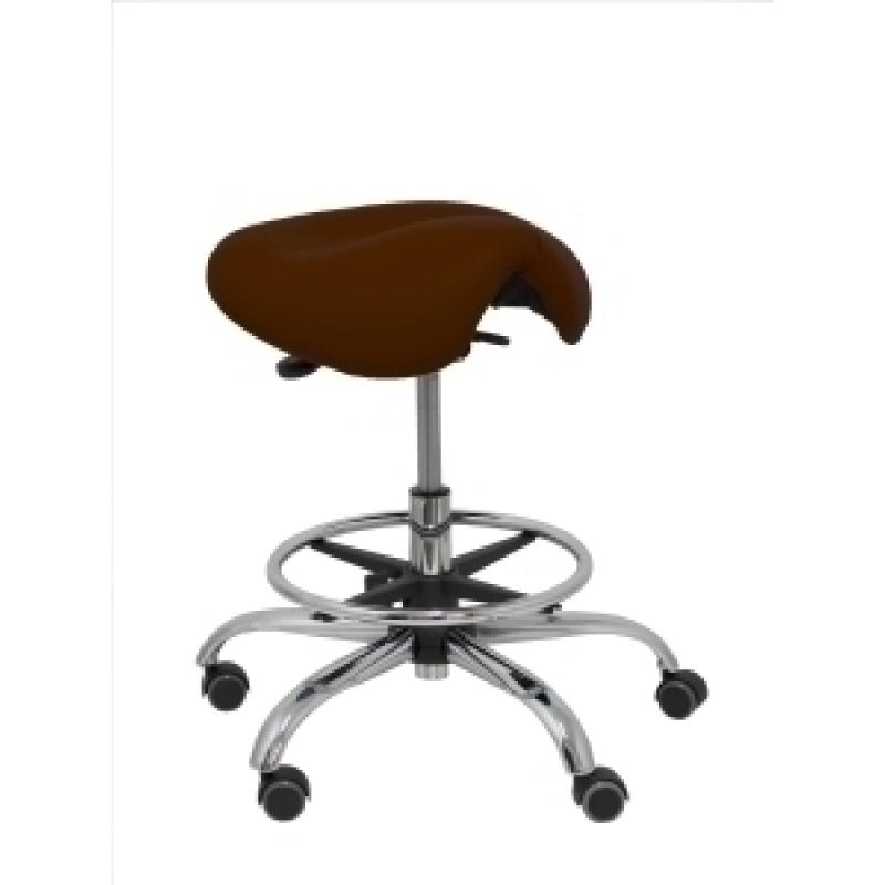 taburete-piqueras-y-crespo-alatoz-giratorio-regulable-en-altura-reposapies-cromado-asiento-tapizado-similpiel-marron-oscuro