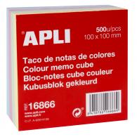 APLI Taco De Notas Colores 100X100 500H 1U