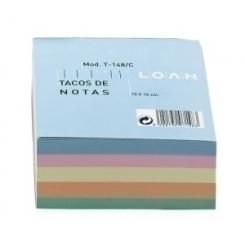 Taco Notas Encolado Colores 10X10 500 Hj