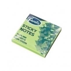 Taco Notas Forofis 80H 76X76 Verde Neon