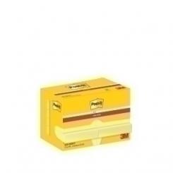 Taco Notas Post-It 622 Super Sticky 47,6X47,6 Amarillo Canario Pack De 12