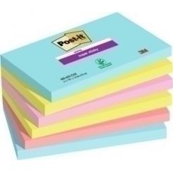Taco Notas Post-It 655 Super Sticky 76X127 Colores Miami Pack De 6