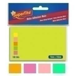 Taco Notas Supertite 75X125 Neon 100 Uds