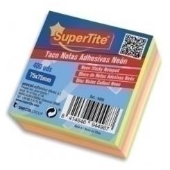 Taco Notas Supertite 75X75 Neon 400 Uds