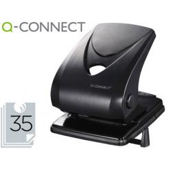 Taladrador Q-CONNECT kf01236 2 taladros color negro abertura 3,5 mm capacidad 40 hojas
