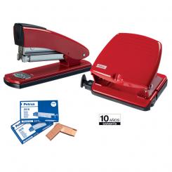 Taladro PETRUS mod. 65, rojo, 2 agujeros - Gama Clásica