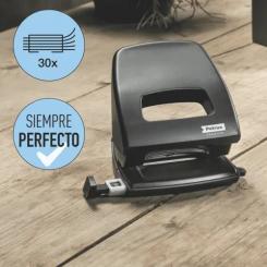 Taladro PETRUS mod. 85 Recycle, negro, 2 agujeros (hasta 30 hojas)