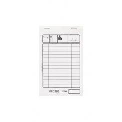 Talonario Camarero Bolsillo Duplicado 10x15 (50x2 hojas) blanco autocopiativo, 1ud