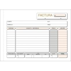 Talonario Facturas 4º Apaisado Loan