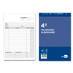 Talonario LIDERPAPEL albaran cuarto original y copia t215