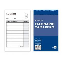 Talonario LIDERPAPEL camarero bolsillo original y copia t250