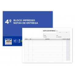 Talonario LIDERPAPEL entregas cuarto apaisado 329 triplicado-texto en portugues
