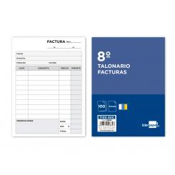 Talonario LIDERPAPEL Facturas 8º Original T100 con I.G.I.C.