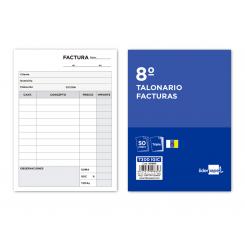 Talonario LIDERPAPEL facturas 8º original y 2 copias t300 con i.g.i.c.