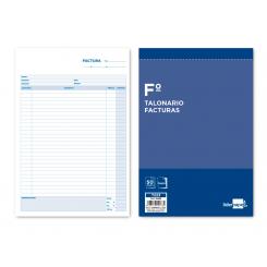 Talonario LIDERPAPEL facturas folio original y copia t223 con i.v.a.