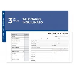 Talonario LIDERPAPEL inquilinato tres en folio 107 con condiciones