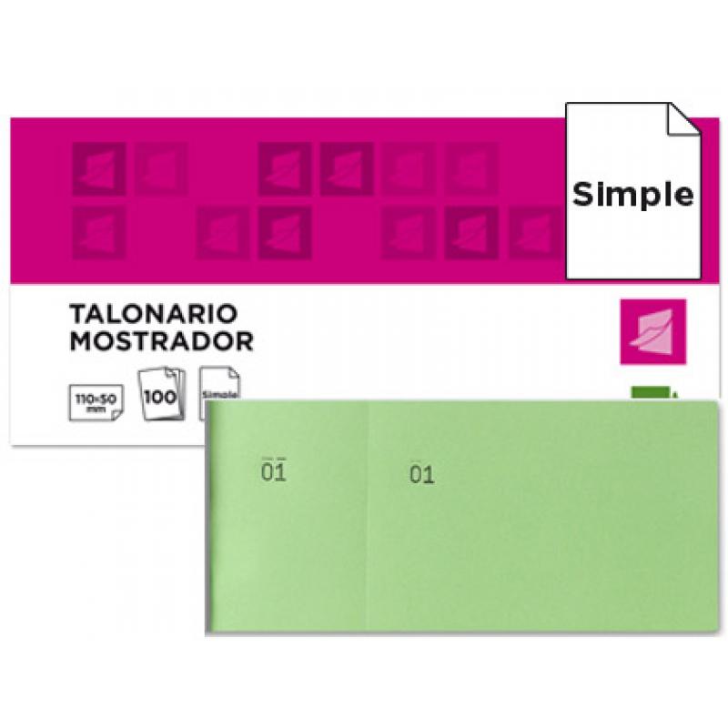 talonario-liderpapel-mostrador-50x110-mm-tl12-verde-con-matriz