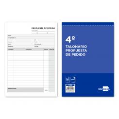 Talonario LIDERPAPEL pedidos cuarto original y copia t222