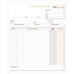 Talonario Pedidos Holandesa Tripl. Loan