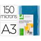 tapa-de-encuadernacion-q-connect-pvc-din-a3-incolora-150-mc-caja-de-100-unidades