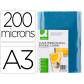 tapa-de-encuadernacion-q-connect-pvc-din-a3-incolora-200-mc-caja-de-100-unidades