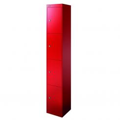 Taquilla Bisley 4P 30X180X30Cm Rojo
